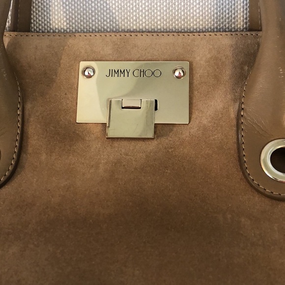 JIMMY CHOO RILEY SUEDE TOTE -Beautiful bag in wonderful condition F/W 2025. - Picture 3 of 8